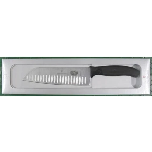 Ніж сантоку Victorinox SwissClassic Santoku 17см чорний (6.8523.17G): Лезо Нержавеющая сталь