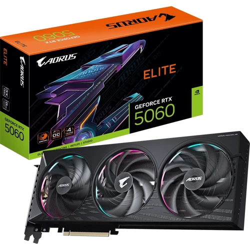 Видеокарта GIGABYTE GeForce RTX 5060 ELITE (GV-N5060AORUS E-8GD)