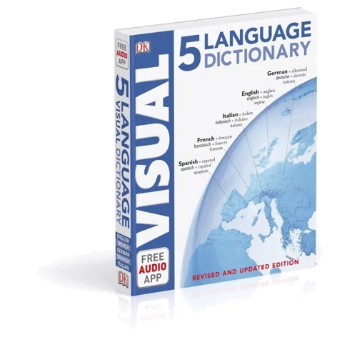 5 Language Visual Dictionary English-German-French-Spanish-Italian: Обложка Мягкая
