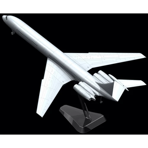 Советский пассажирский самолет Ilyushin-62M (ICM14405): Масштаб 1:144