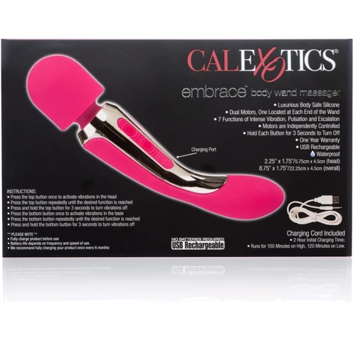CalExotics вибромассажер Embrace Body Wand, розовый