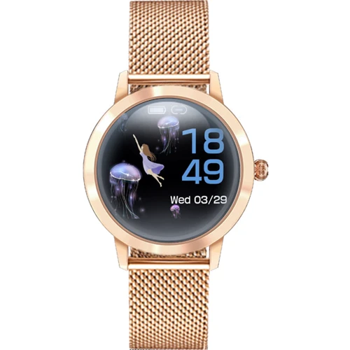 Смарт-часы Linwear LW10 Metal Gold: Дисплей 1.04 " (240 х 198)