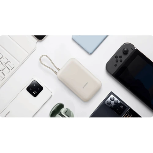 Зовнішній акумулятор Xiaomi Power Bank 10000mAh Integrated Cable Beige (BHR9072GL): Вихідна напруга, В 12