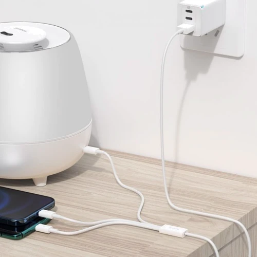 Кабель Baseus USB Cable to Lightning/microUSB/USB-C Superior Series Fast Charging 3.5A 1.5m White (CAMLTYS-02) фото 4