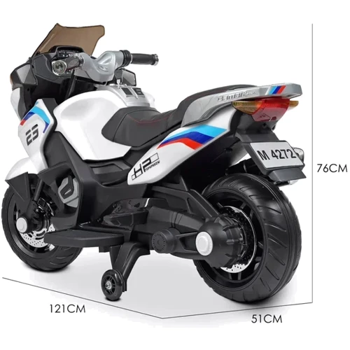 Детский электромотоцикл 2 колесный Bambi Racer BMW белый (M 4272EL-1): Рекомендуемый возраст от 3 лет до 8 лет