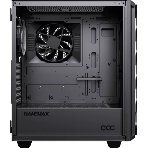 Корпус GameMax Black Diamond COC: Матеріал передній панелі пластик