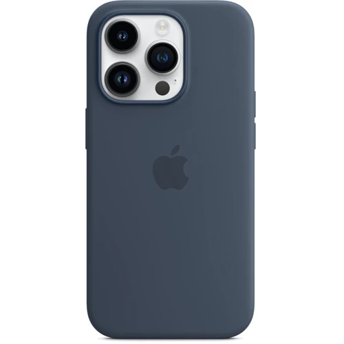 Чехол для iPhone Apple for iPhone 14 Pro Silicone Case with MagSafe Storm Blue (MPTF3) : Материалы Силикон