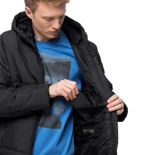 Куртка Jack Wolfskin North York Jacket 1206381-6000 48 черная зимная с капюшоном: Подкладка На подкладке