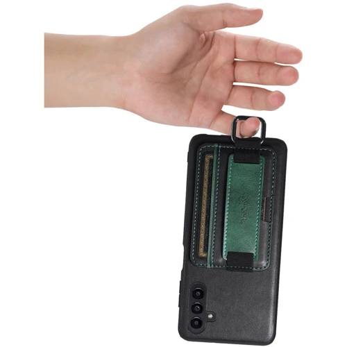 Чехол для телефонов Epik Leather Case Wallet and Straps Black for Samsung A145 Galaxy A14 4G / A146 Galaxy A14 5G фото 7