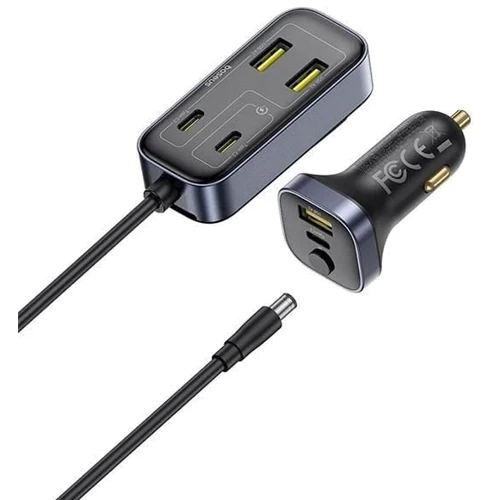 Зарядное устройство Baseus Car Charger 3xUSB+3USB-C BackseatPal L1 Black (C00081100121-00): Особенности Power Delivery (PD), Быстрая зарядка, USB-C