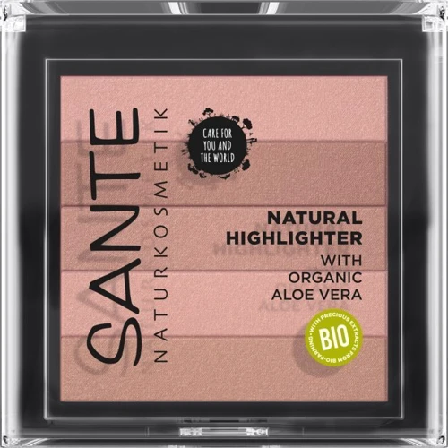 Sante Natural Highlighter Organic Aloe Vera БІО-Хайлайтер для особи №01 Nude 7g