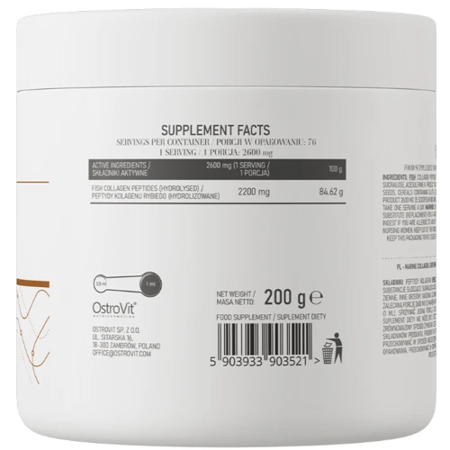 OstroVit Marine Collagen Морской коллаген 200 г вкус груша: Форма выпуска Порошок