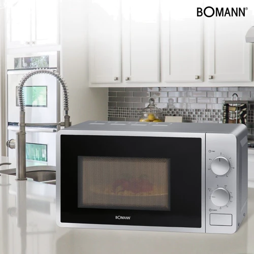 Мікрохвильова піч Bomann MWG 6015 CB silver фото 6