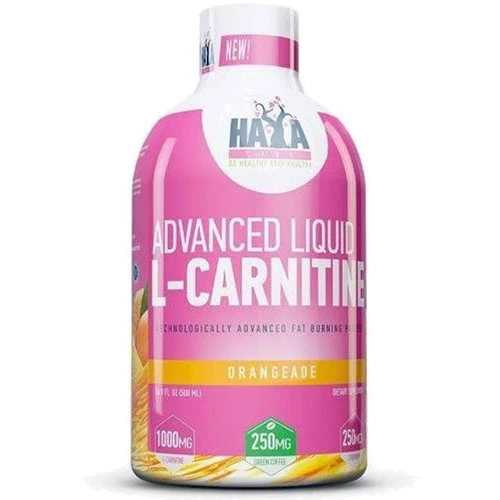 Haya Labs Advanced Liquid L-Carnitine 1000 mg Ацетил-L-карнитин 500 мл Orange