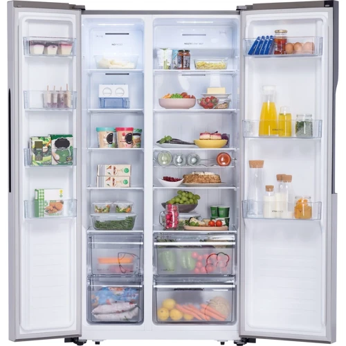 Холодильник Side-by-Side Gorenje NRS918EMX: Расположение морозильной камеры Сбоку