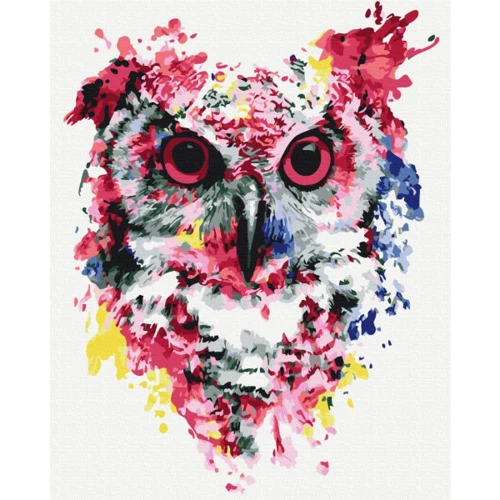 Картина по номерам Brushme Сова в красках 40x50 см (BS26136)