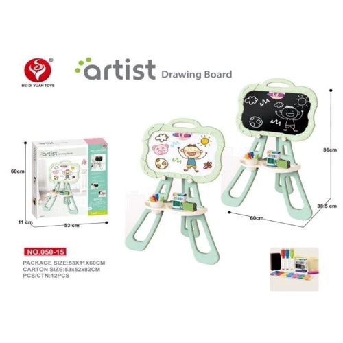 Мольберт Bei Di Yuan Toys двухсторонний мятный (050-15 L)