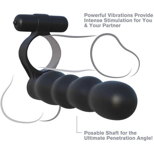 Насадки для двойного проникновения Pipedream Fantasy C-Ringz Posable Partner Double Penetrator (PD593023)
