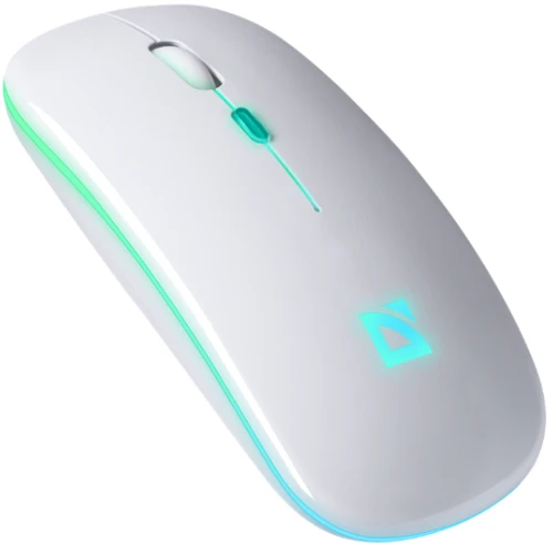 Мышь Defender Touch MM-997 Silent RGB Wireless RGB White (52998): Тип сенсора оптический