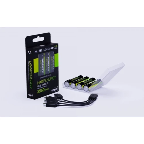 Verico Loop Energy AA USB Type-C 1700mAh (1UDBT-A1WEAC-NN) фото 3