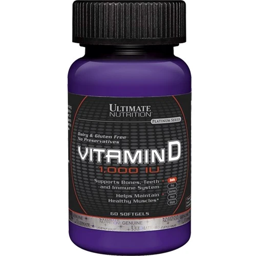 Ultimate Nutrition Vitamin D Softgels 1.000 IU 60 caps