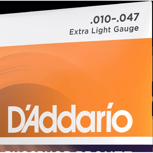 Струна для гитар Струны для акустической гитары D'ADDARIO EJ15 PHOSPHOR BRONZE EXTRA LIGHT (10-47): В комплекте Набор из 6 струн