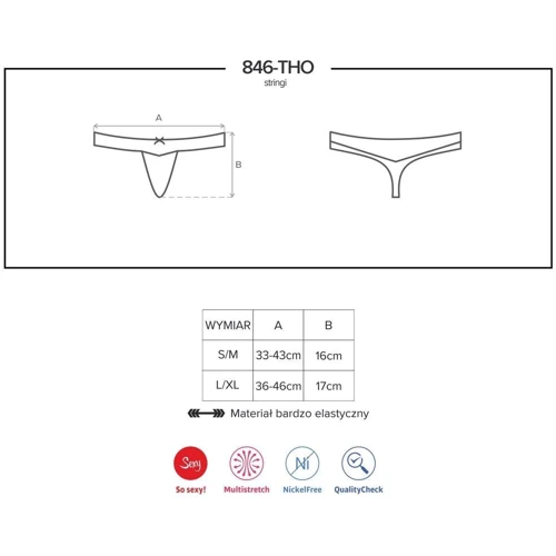 Стринги Obsessive 846-THO-1, S/M