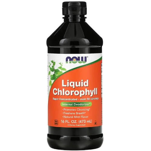 NOW Foods Liquid Chlorophyll Хлорофилл жидкий с мятным вкусом 473 мл (Для профилактики иммунной системы)(79006427)Stylus approved