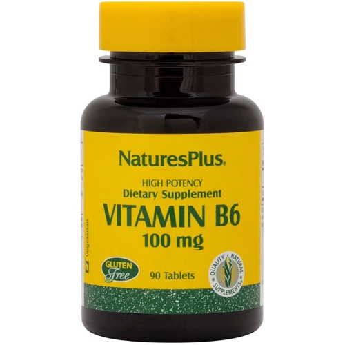 Nature's Plus Vitamin B6, 100 mg, 90 Tablets (NTP1650)