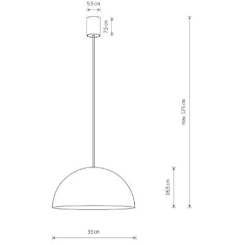 Люстра Nowodvorski 10694 Hemisphere Super S GX53 1x8W: Кількість джерел світла 1