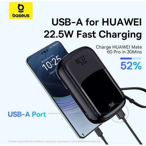 Внешний аккумулятор Baseus Power Bank 20000mAh Qpow Pro FC 22.5W Black (P10067103113-00) фото 8