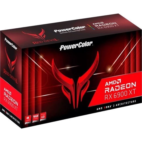 Відеокарта PowerColor Radeon RX 6900 XT Red Devil 16GB (AXRX 6900XT 16GBD6-3DHE / OC): Обсяг пам'яті, Гб 16