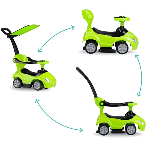 Машинка-каталка Qkids Lolo 2в1 lime green (QKIDS00007)