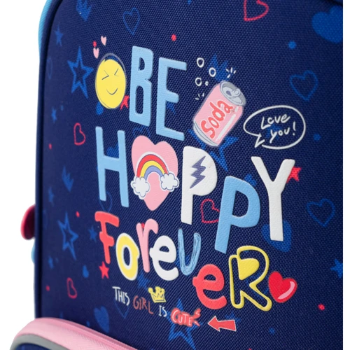 Рюкзак GoPack Education каркасний 597M-3 Be Happy (GO24-597M-3): Стать дитини Для мальчиков, Для девочек