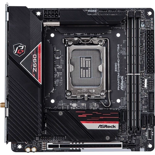 ASRock Z690 PHANTOM GAMING-ITX/TB4: Оперативная память 2xDDR5 6400+ МГц, до 96 ГБ