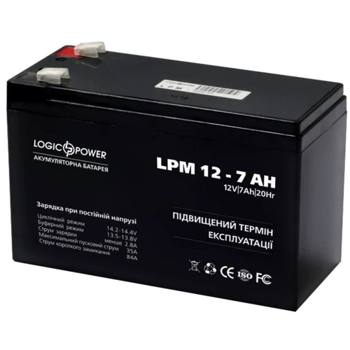 LogicPower LPM 12В 7 Ач (3862): Тип Аккумулятор
