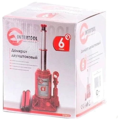 Гідравлічний домкрат Intertool GT0033: Вантажопідйомність, т 6
