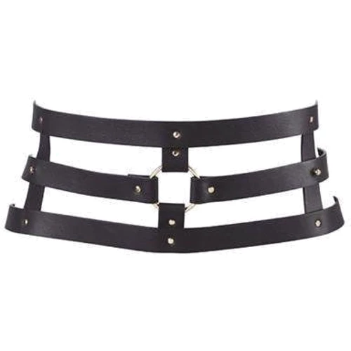 Портупея Bijoux Indiscrets MAZE - Wide Belt and Restraints Black