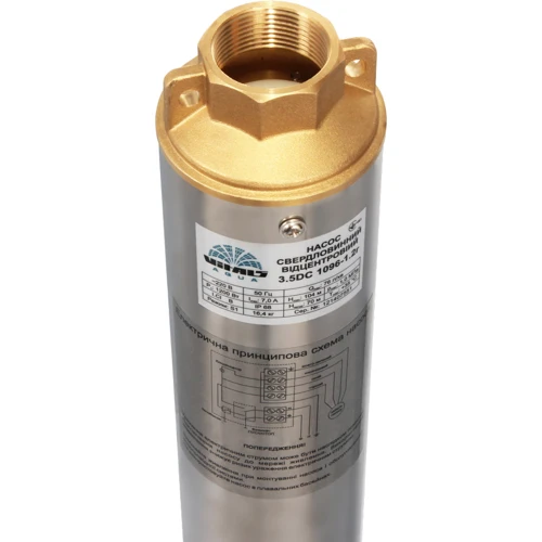 Насос занурювальний свердловинний відцентровий Vitals aqua 3.5DC 1096-1.2r: Продуктивність, л/год 4560