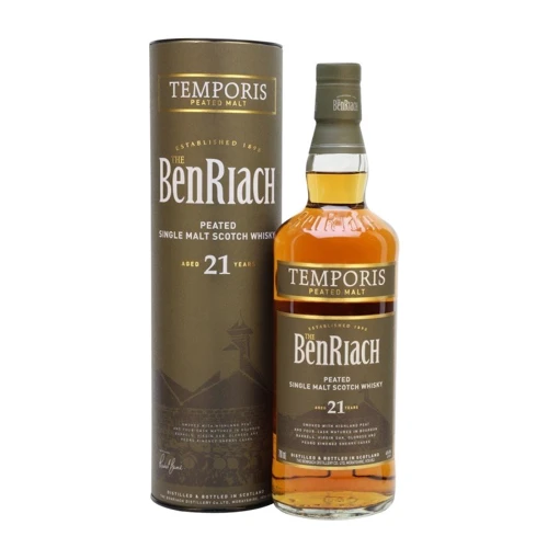 Виски BenRiach 21 Years Old Temporis Peated (0,7 л) Tube (BW40351)