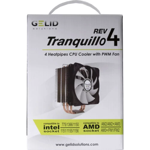 Кулер GELID Solutions Tranquillo Rev.4 (CC-TranQ-04-A): Уровень шума, dB 26.7