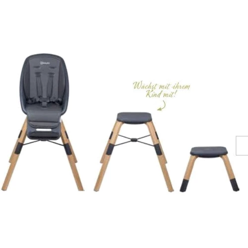 Детский стульчик для кормления 3 в 1 BabyGO Carou 360° серый (5751) фото 12
