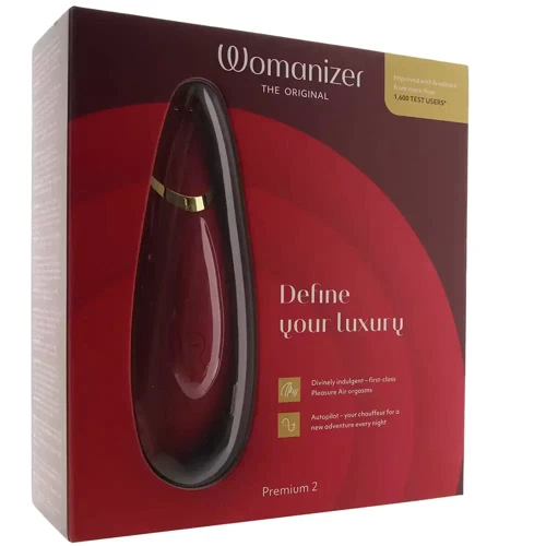 Вакуумный клиторальный стимулятор Womanizer Premium 2 Bordeaux