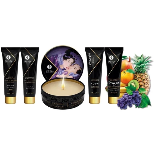 Подарочный набор Shunga GEISHAS SECRETS - Exotic Fruits: для шикарной ночи вдвоем