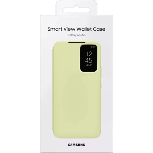 Чохол для телефона Samsung Smart Clear View Cover Lime (EF-ZA546CGEGRU) для Samsung A546 Galaxy A54 5G фото 6