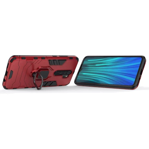 Аксессуар для смартфона Mobile Case Transformer Ring Dante Red for Xiaomi Redmi Note 8 Pro: Материал поликарбонат / силикон