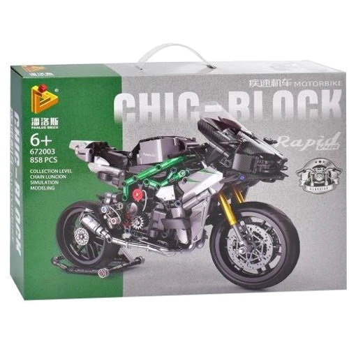 Конструктор CHIC-BLOCK Мотоцикл (672001-2-3) 3 види