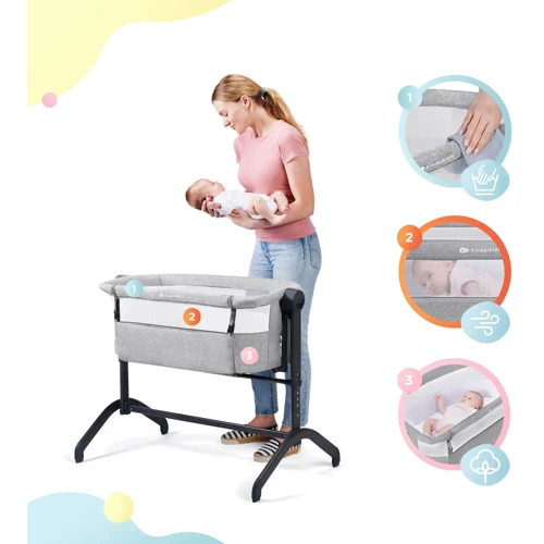 Приставная кроватка-люлька Kinderkraft Bea Grey (KLBEA000GRY0000) фото 8