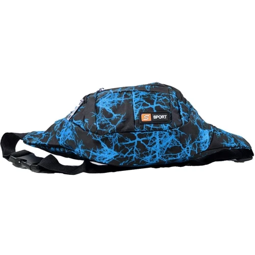 Мужская поясная сумка Valiria Fashion синяя (4DETBP3351-6): Застежка Молния