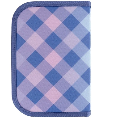 Пенал Kite без наповнення 1 відділення 2 відвороти 622 Purple Chequer (K24-622-3): Стать Для девочек